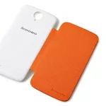 Оригинальный чехол-книжка для Lenovo S820 Orange