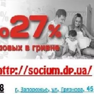  Депозитные вложения в Запорожье Социум. 