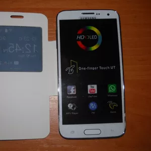 Samsung S5 4, 7 black white (2 sim,  tv,  java,  wi-fi)