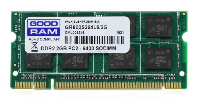 Новая память для ноутбука SODIMM DDR2 2Gb 667 - 800 Mhz Kingston