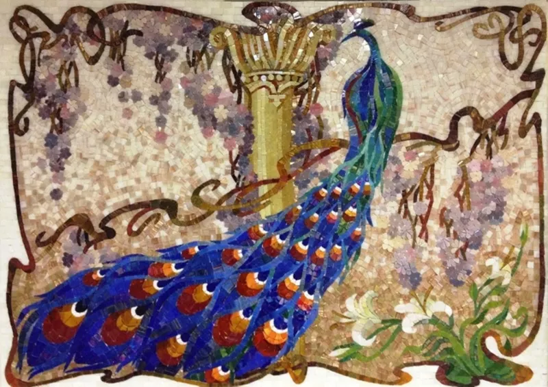 Мозаичное панно иконы фасад бассейн хамам плитка мозаика 9