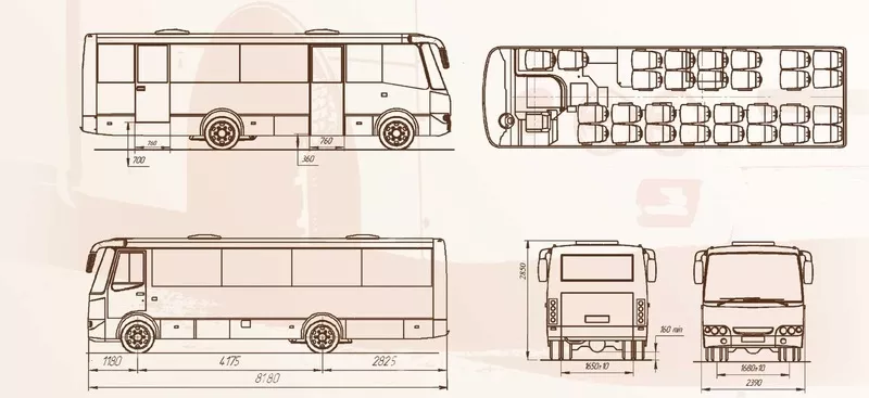 Новый современный автобус  ISUZU ATAMAN A09216  4