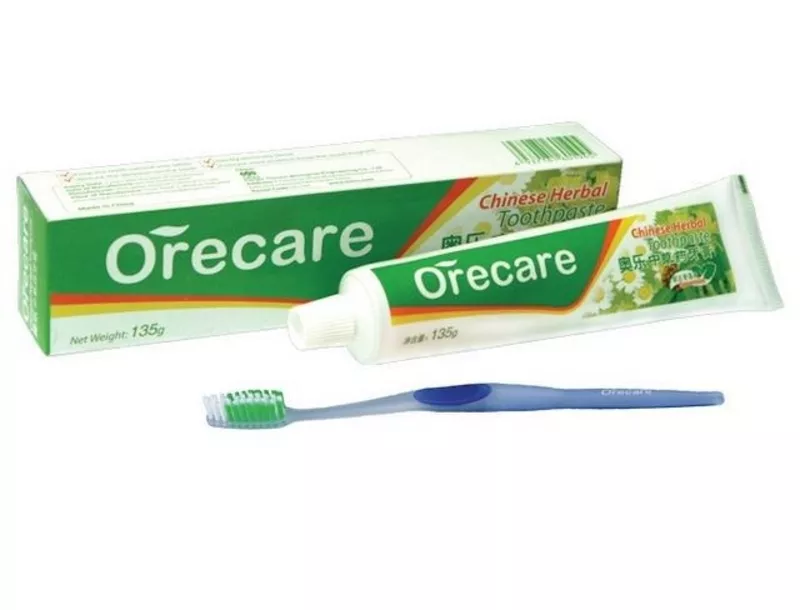 Зубная паста со щёточкой продукции «Orecare»      
