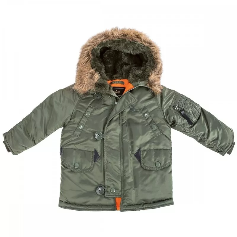 Детские куртки Аляска от Американской фирмы Alpha Industries,  USA 3